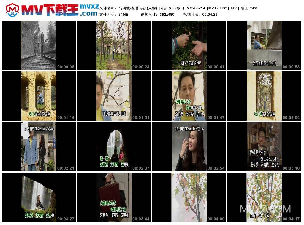 高明骏-丛林男孩(人物)_国语_流行歌曲_MC206219